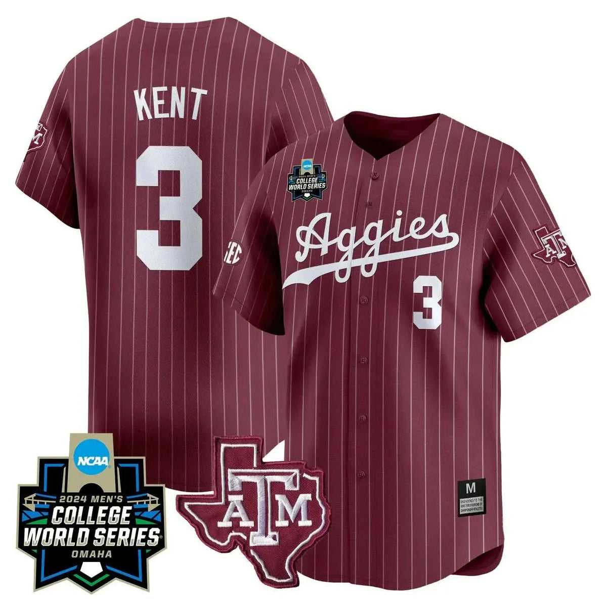 Aggies 2024 College World Series Vapor Premier Limited Jersey