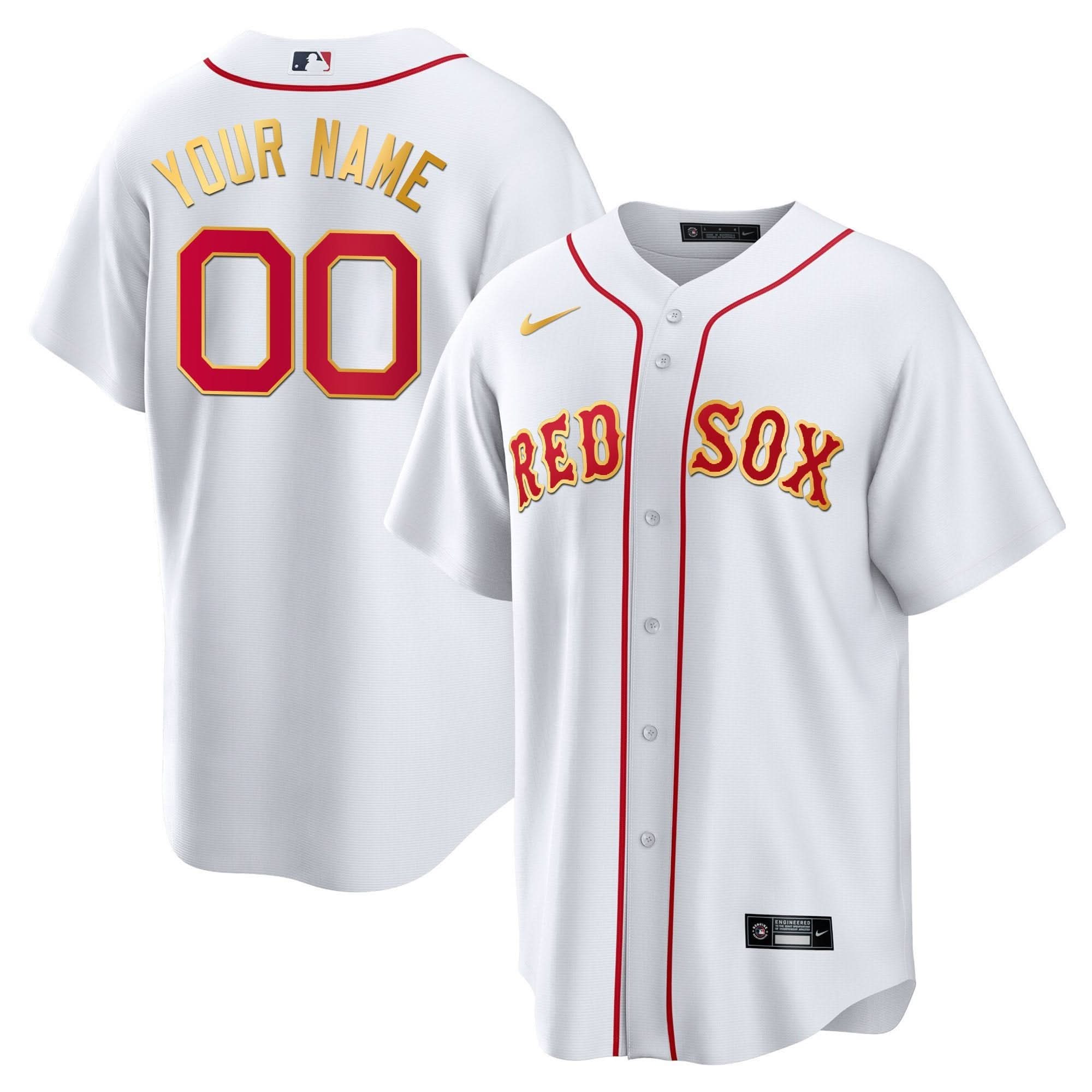 BRS Gold Trim Custom Jersey - Stitched