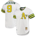 Reggie Jackson OA 1972 Cooperstown White Jersey - Stitched