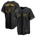 BRS Black Gold & White Gold Custom Jersey - Stitched