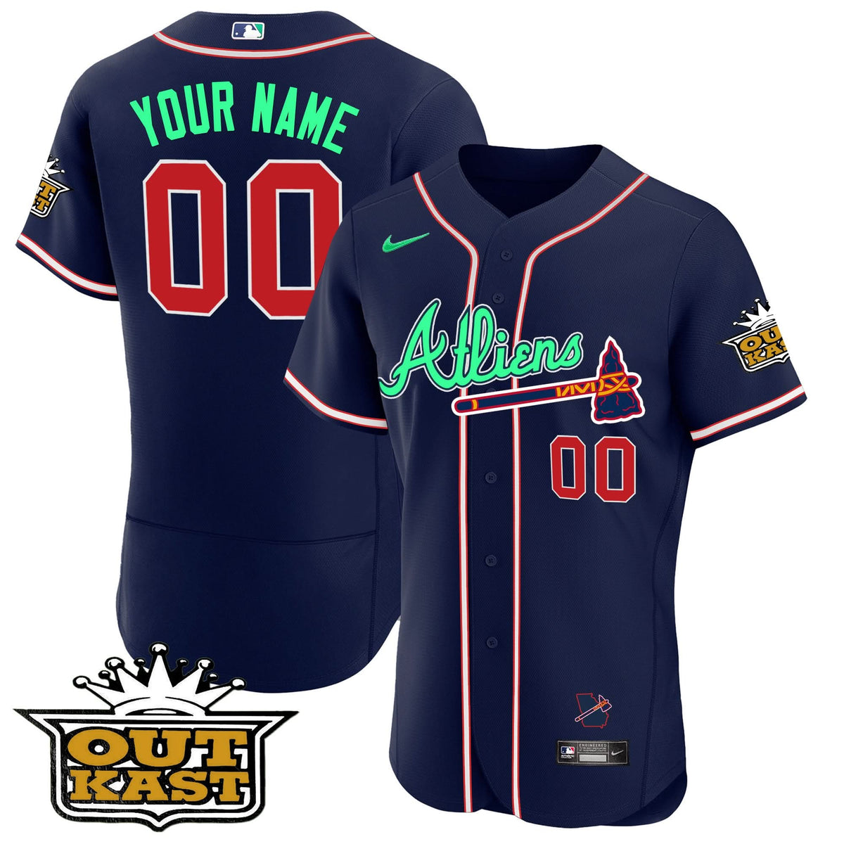 AB Atliens Flex Base Custom Jersey - Galaxy Version - Stitched