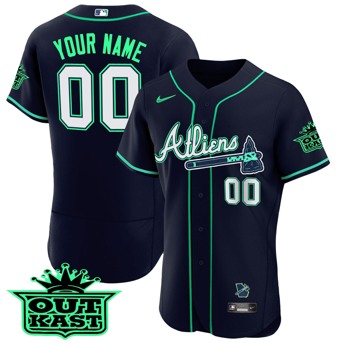 AB Atliens Flex Base Custom Jersey - Galaxy Version - Stitched