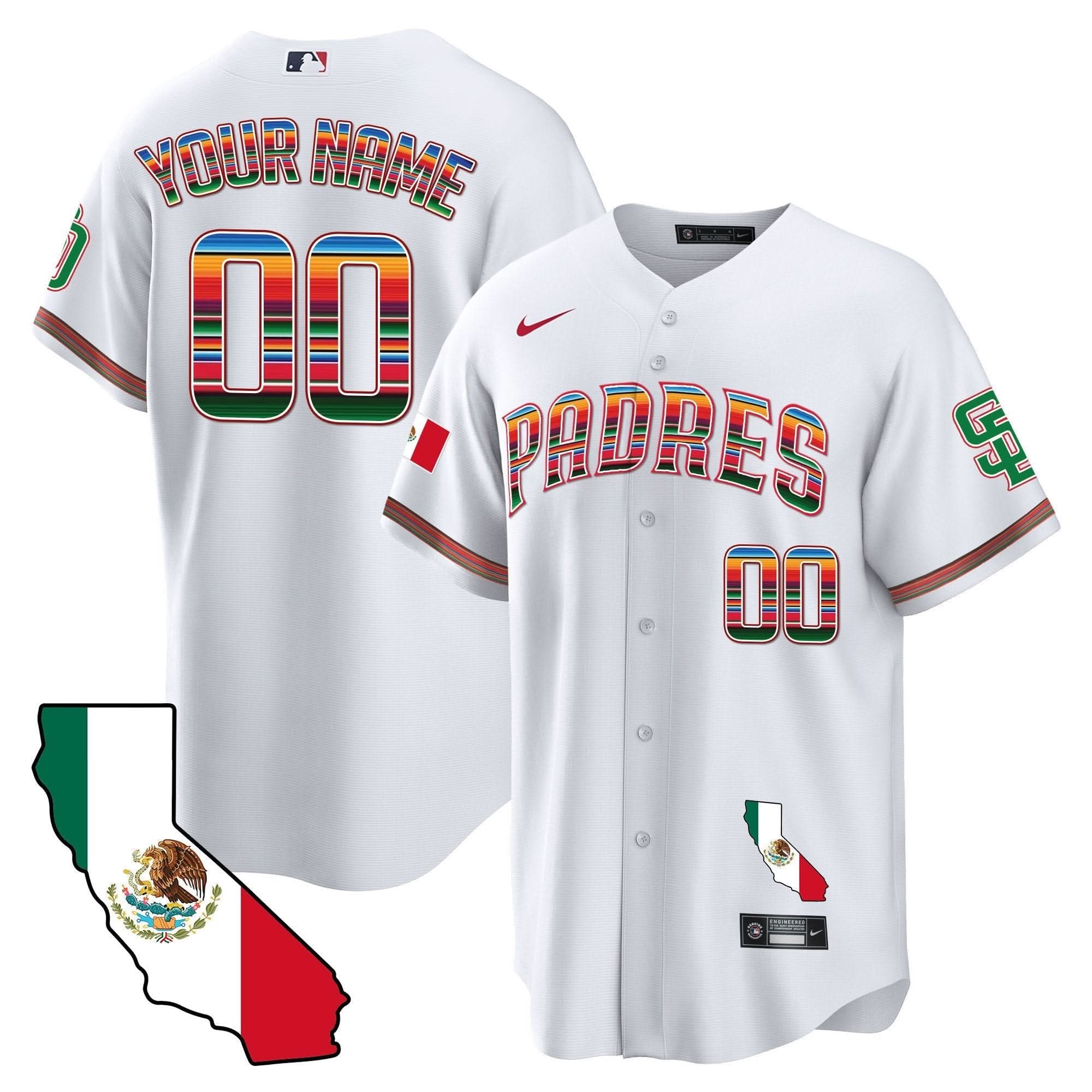 SDP California Map Cool Base Custom Jersey - Stitched