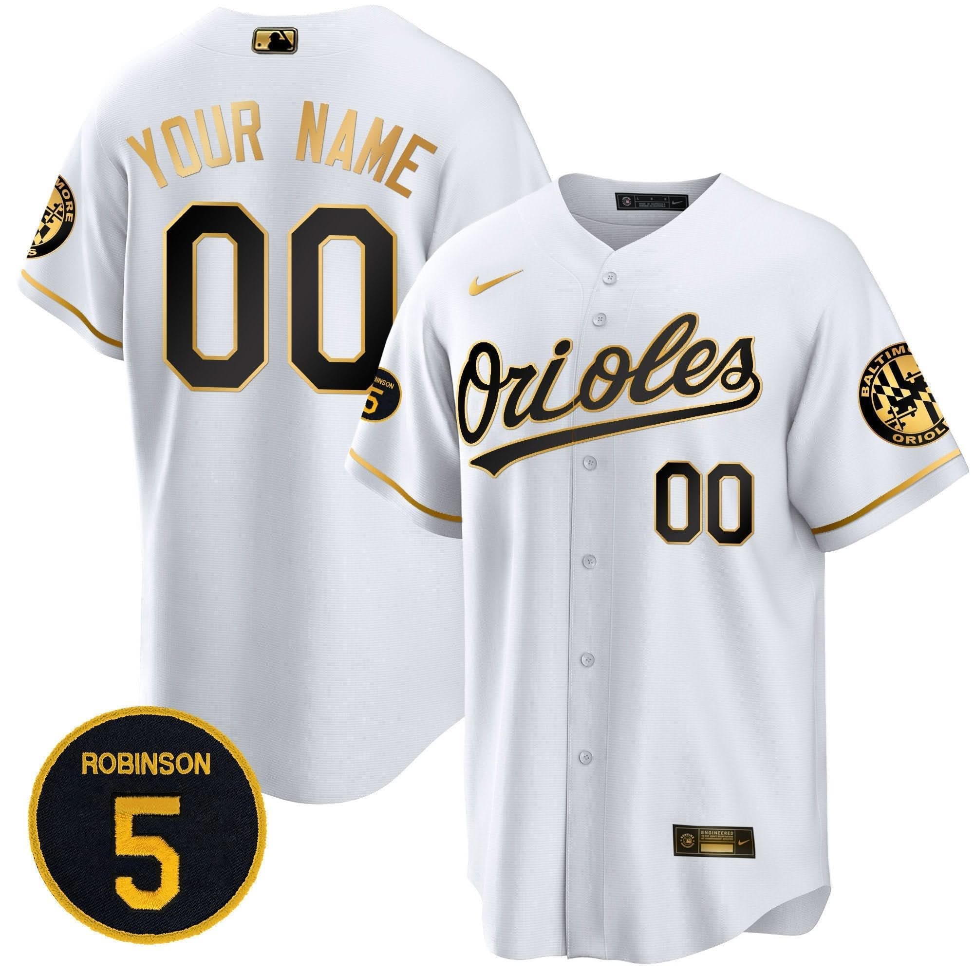 BO Robinson Patch Cool Base Custom Jersey Stitched