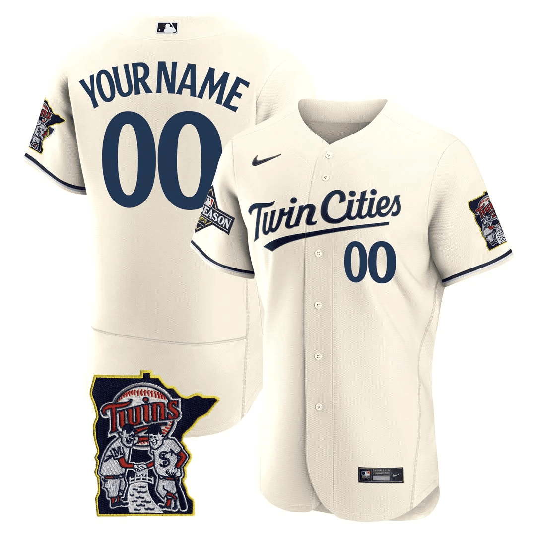 MT Flex Base Postseason Patch Custom Jersey - Stitched