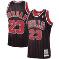 Michael Jordan CB Stripes Black Jersey - Stitched