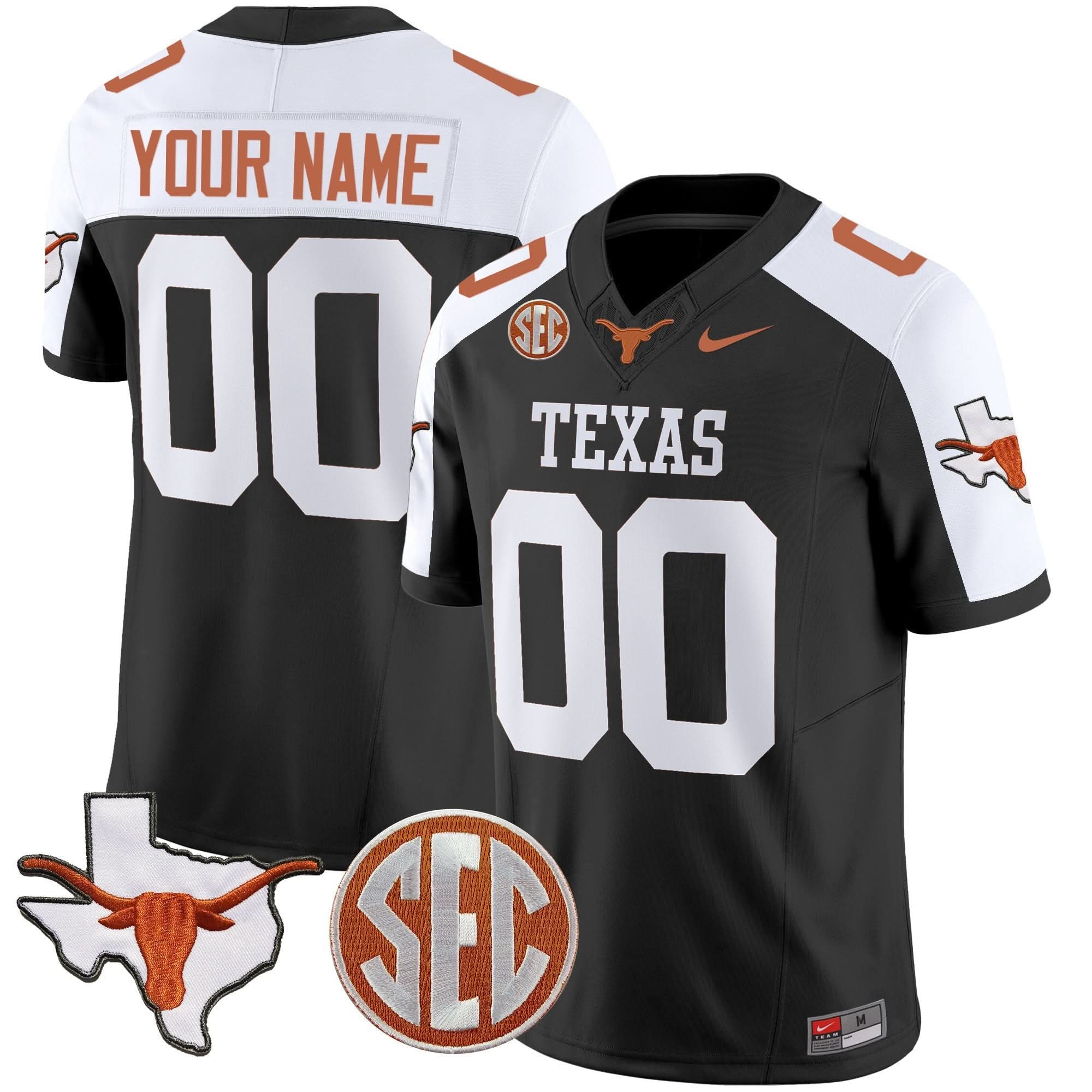 TL State Map & SEC Patch Vapor Custom Jersey V4