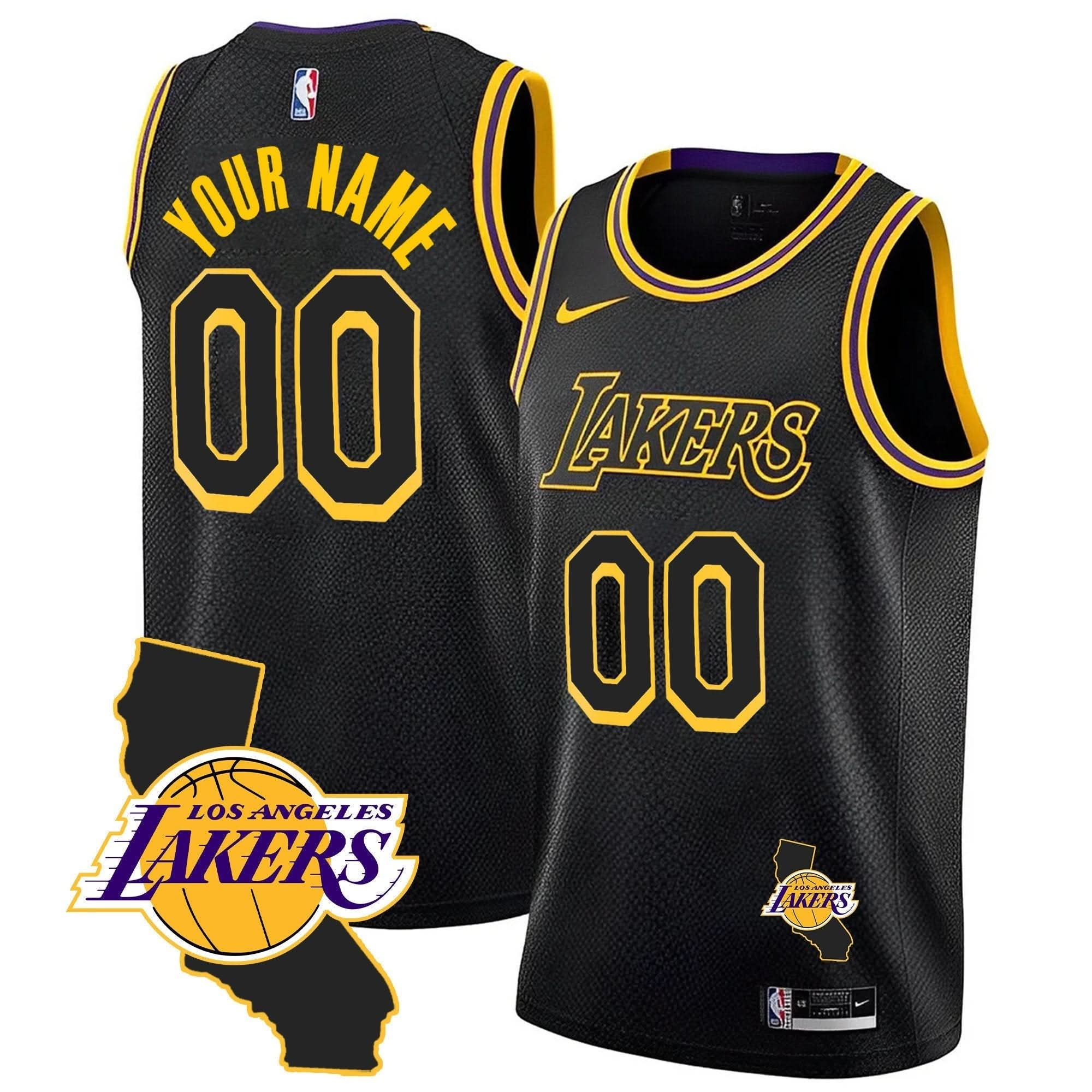 LAL California Patch Custom Jersey - Stitched