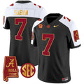 Nick Saban ACT #7 Champions Gold Trim Vapor Jersey