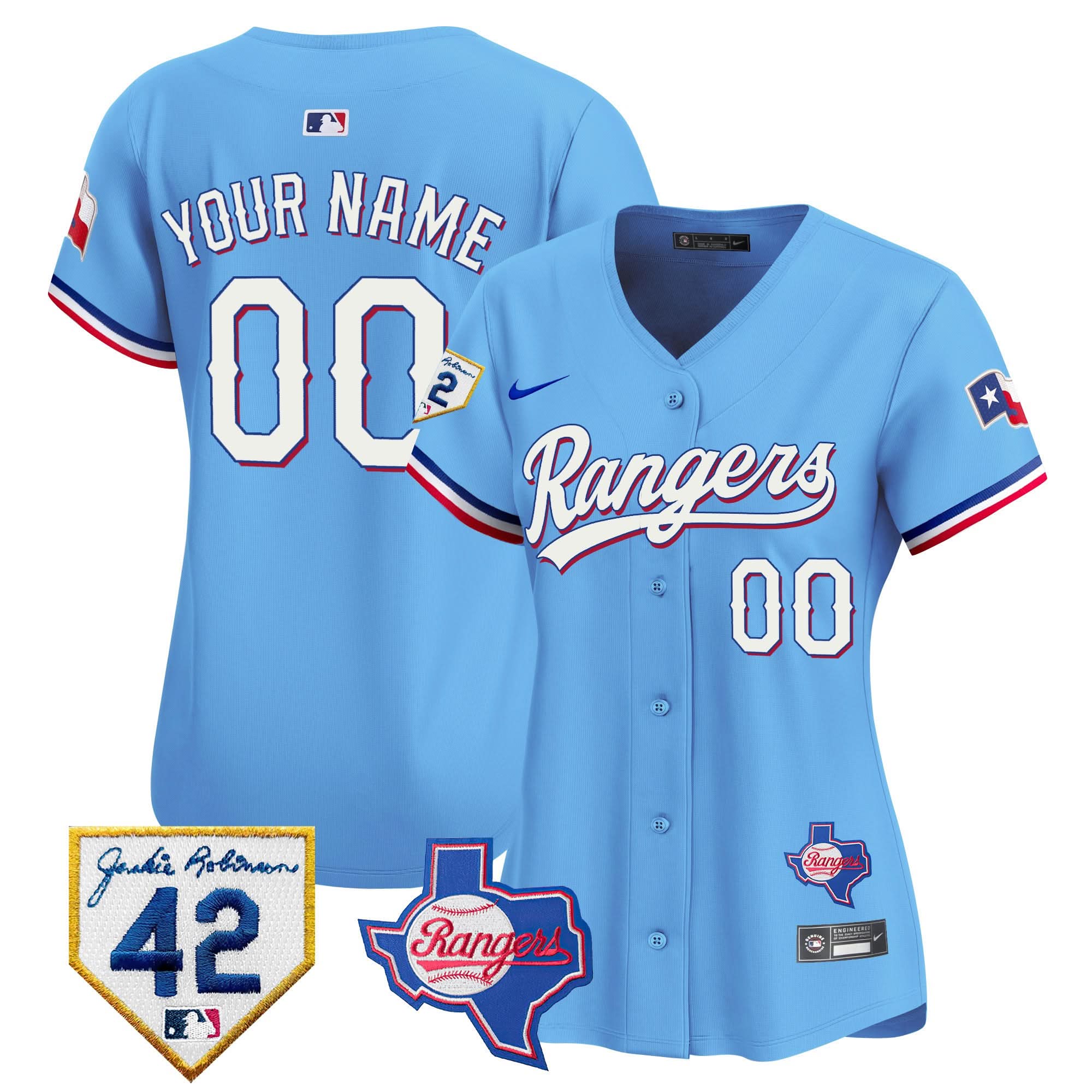 TR 2024 Jackie Robinson Patch Vapor Premier Limited Custom Jersey - Stitched
