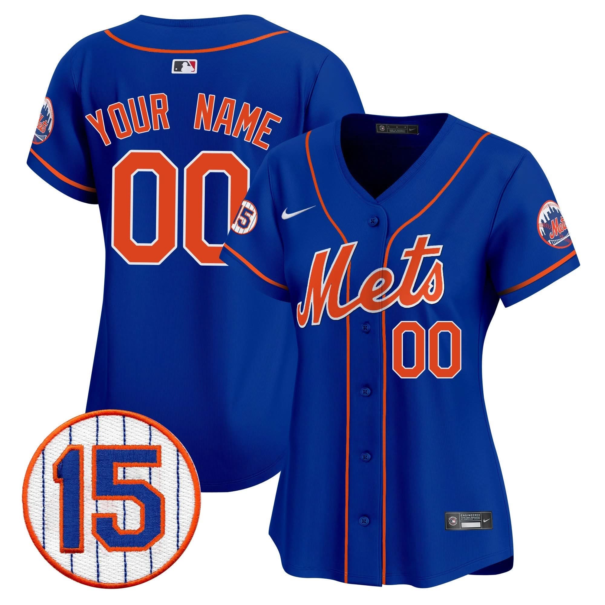 NYM Jerry Grote Patch Vapor Premier Limited Custom Jersey - Stitched