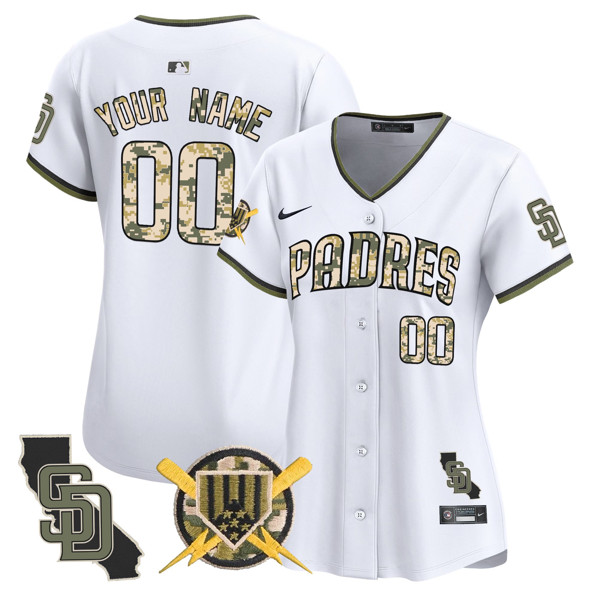 SD Armed Forces Day Vapor Premier Limited Custom Jersey - Stitched