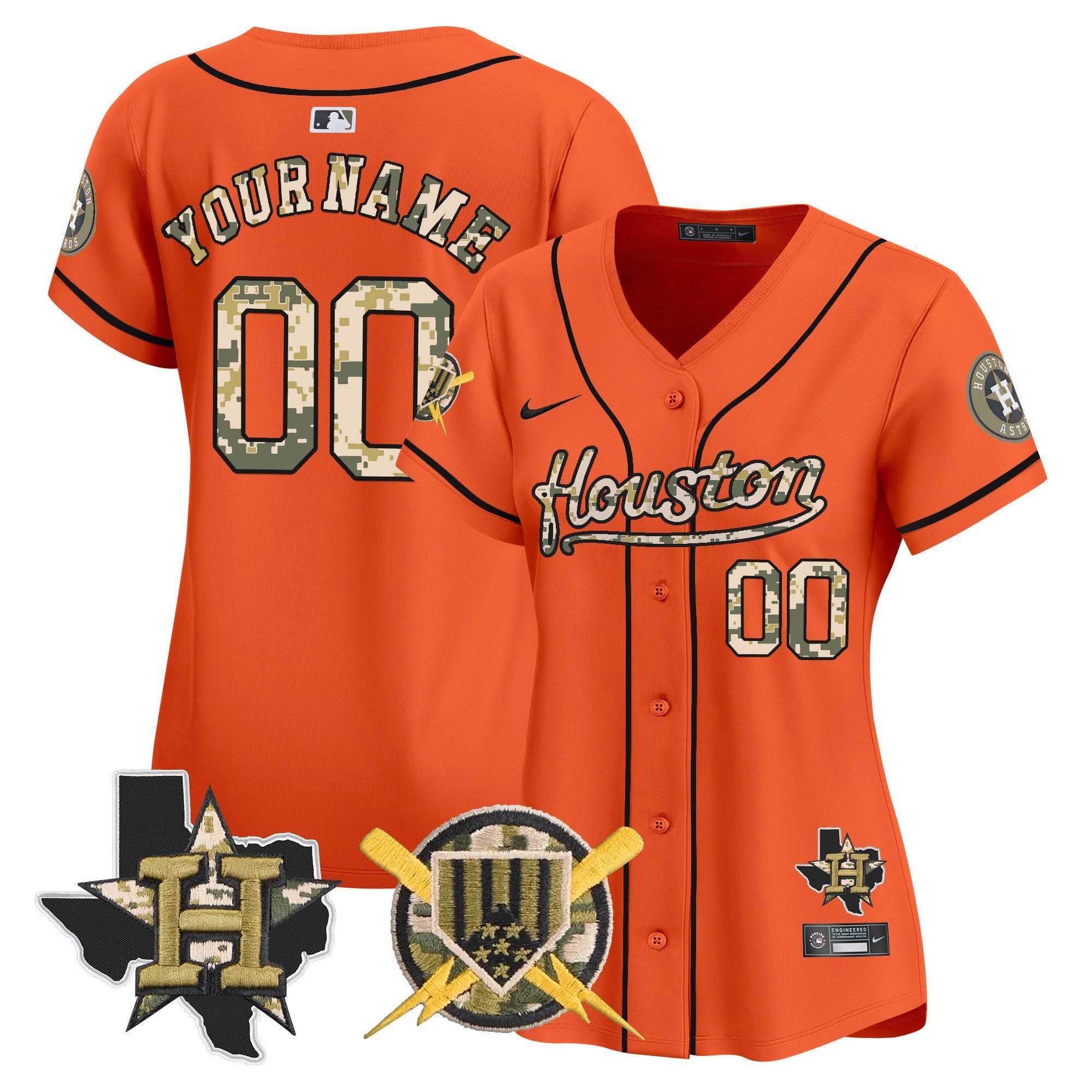 HOU Armed Forces Day Vapor Premier Limited Custom Jersey - Stitched V2