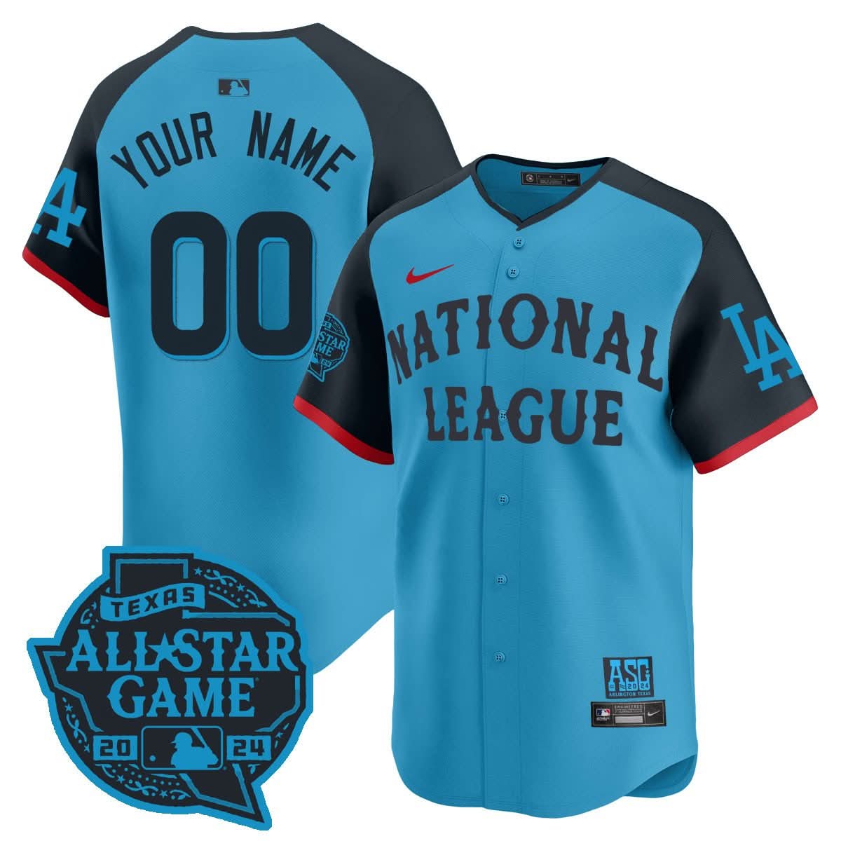 Custom Nation League 2024 MLB All-Star Game Player Cool Base Jersey - Stitched