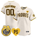 SDP “For Peter” & Petco Park 20th Patch Vapor Premier Limited Custom Jersey V2 – Stitched