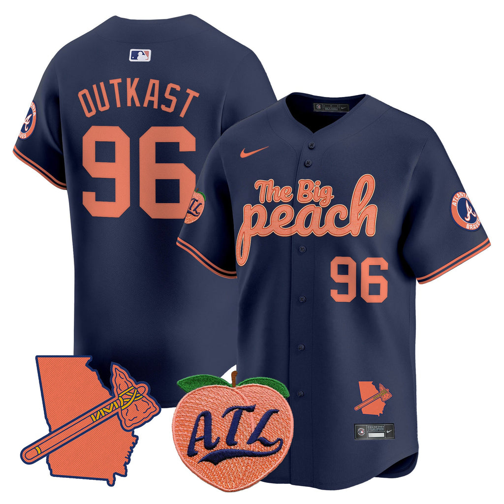 ATL The Big Peach Vapor Premier Limited Jersey - Stitched