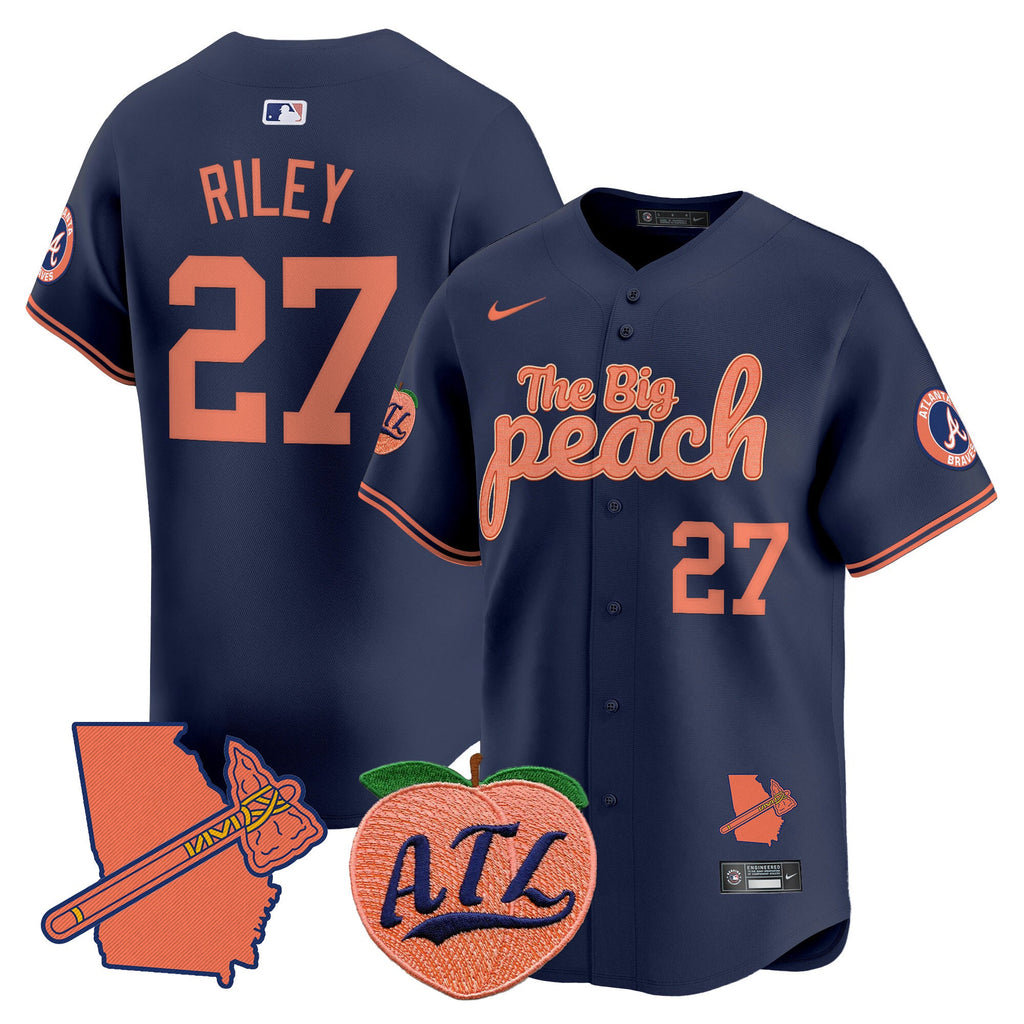 ATL The Big Peach Vapor Premier Limited Jersey - Stitched