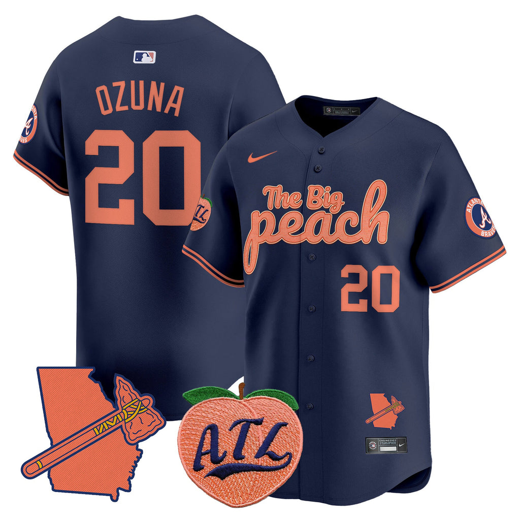 ATL The Big Peach Vapor Premier Limited Jersey - Stitched
