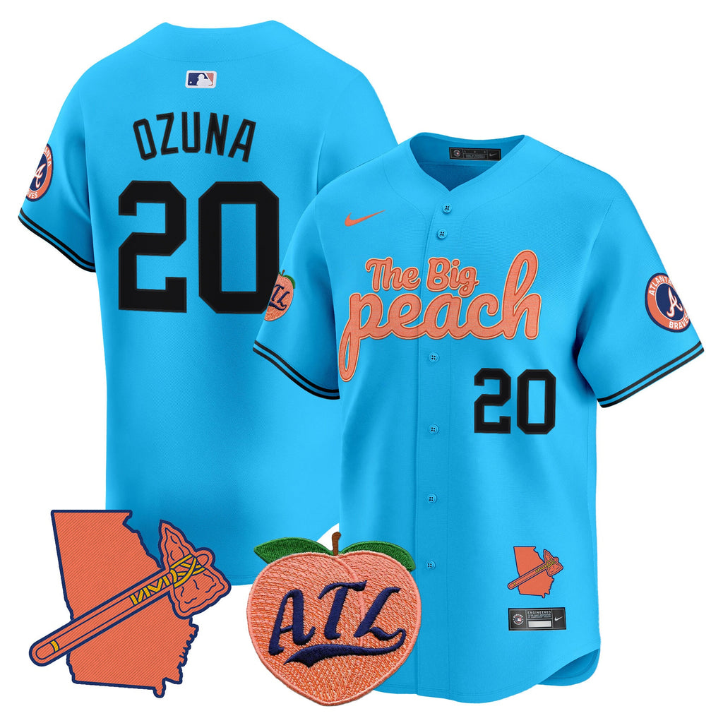 ATL The Big Peach Vapor Premier Limited Jersey - Stitched