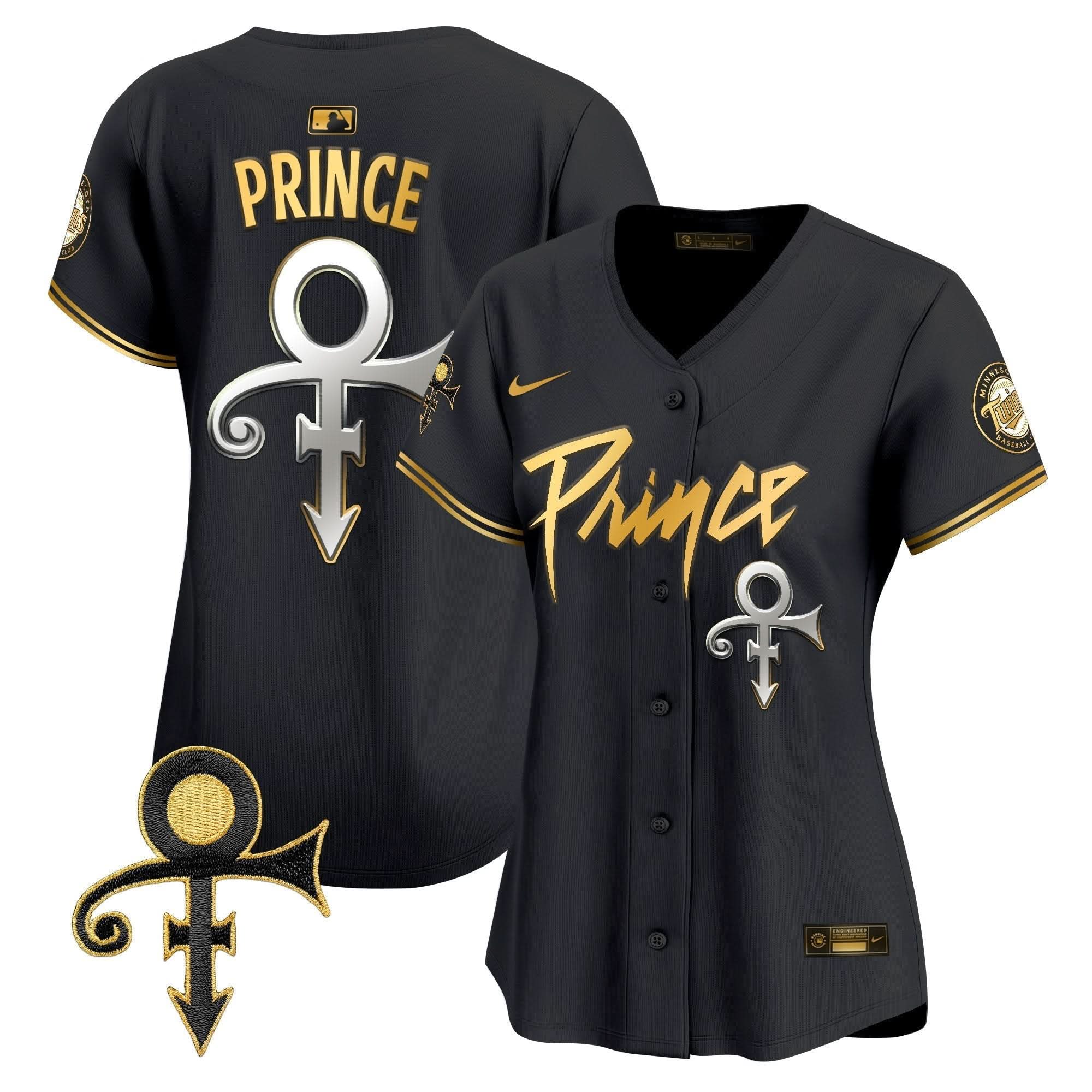 WoMinnesota Twins Prince Patch Vapor Premier Limited Jersey V4 - Stitched