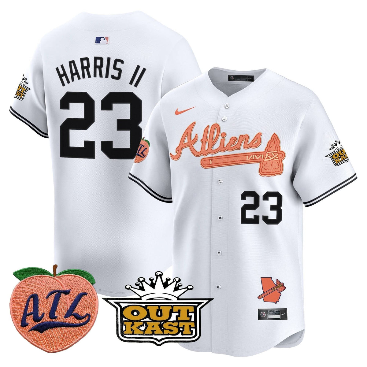 AB Atliens & Peach Vapor Premier Limited Jersey - Stitched