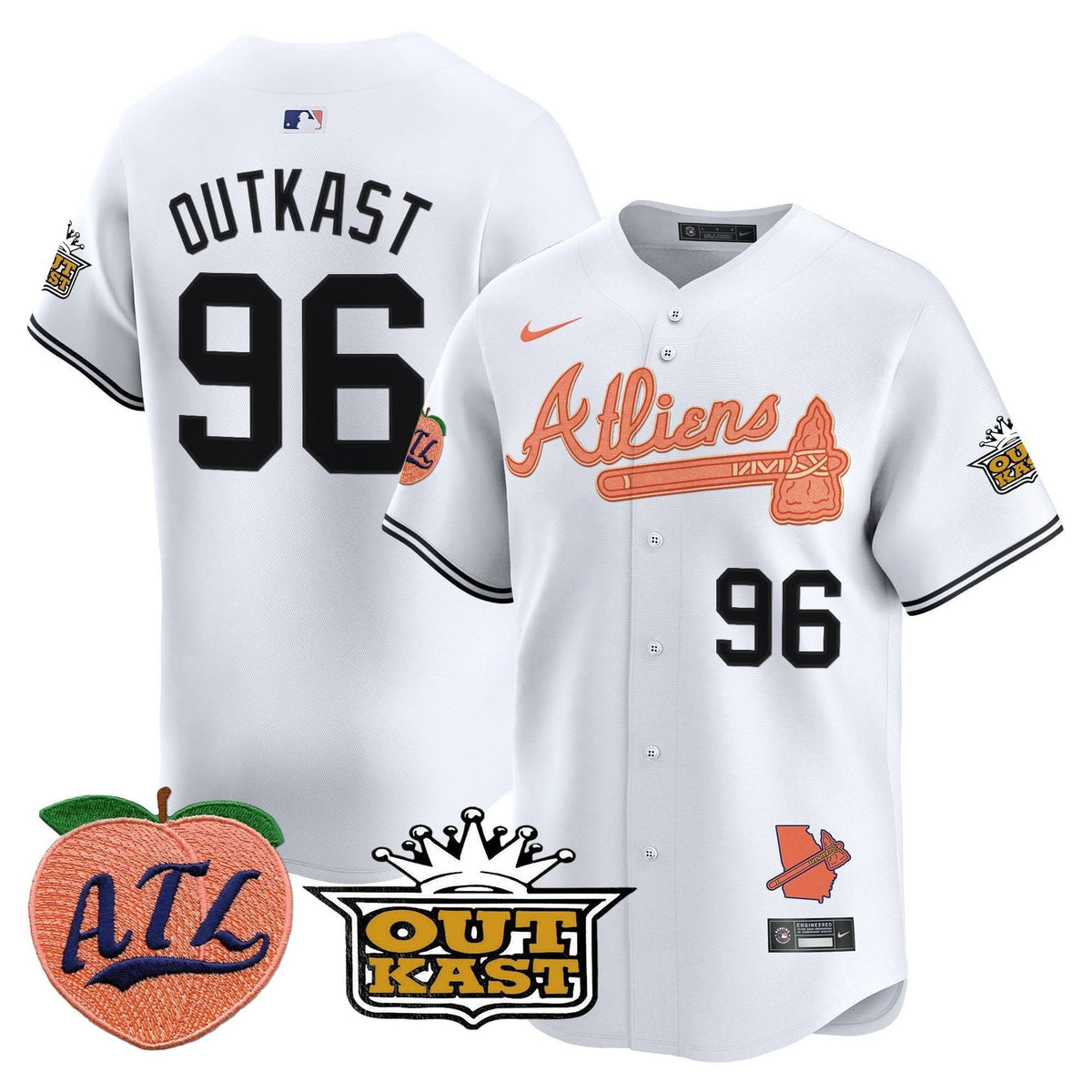 AB Atliens & Peach Vapor Premier Limited Jersey - Stitched
