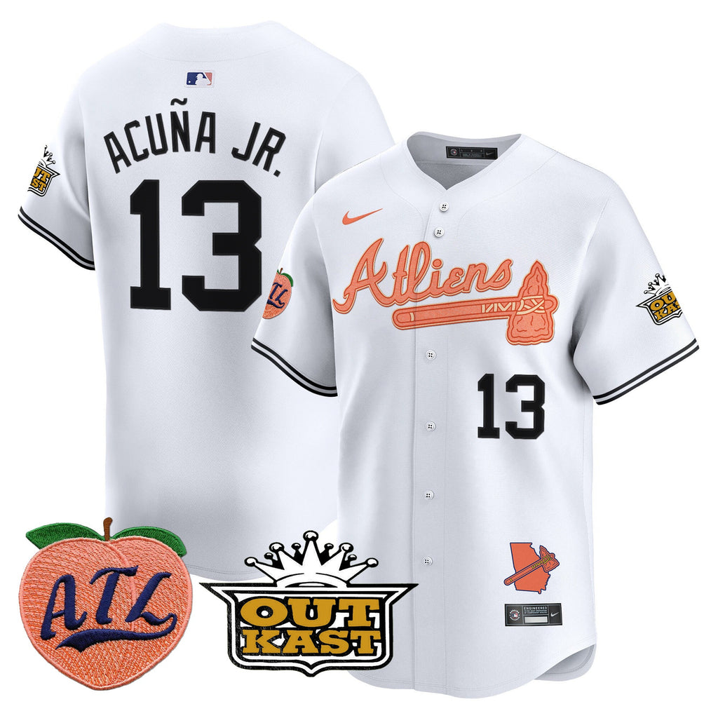 ATL Atliens & Peach Vapor Premier Limited Jersey - Stitched