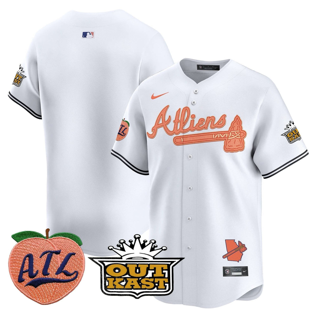AB Atliens & Peach Vapor Premier Limited Jersey - Stitched