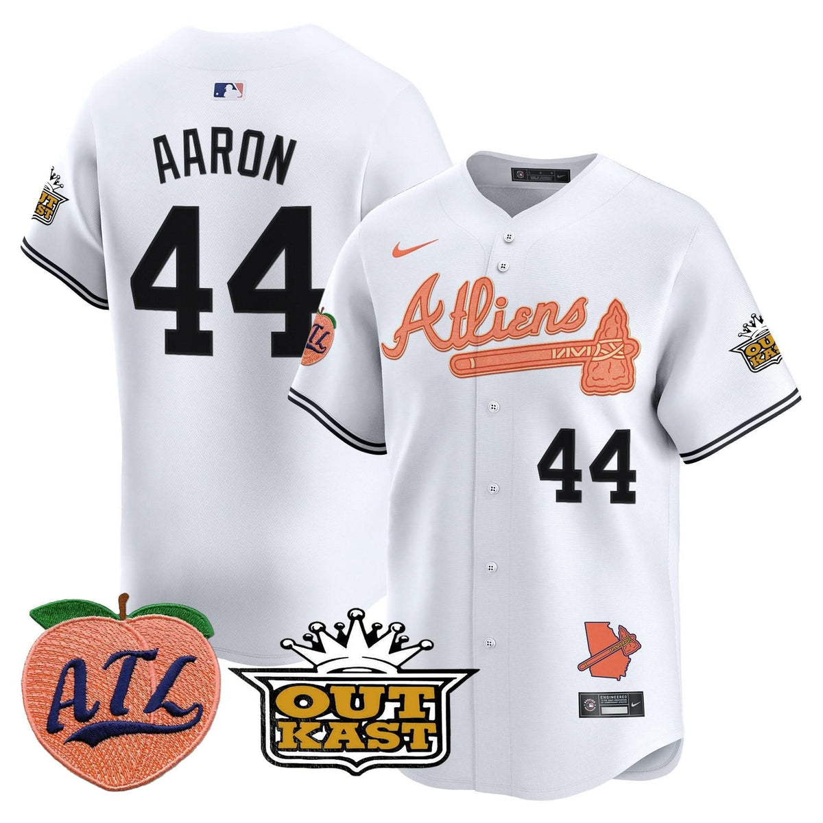 AB Atliens & Peach Vapor Premier Limited Jersey - Stitched