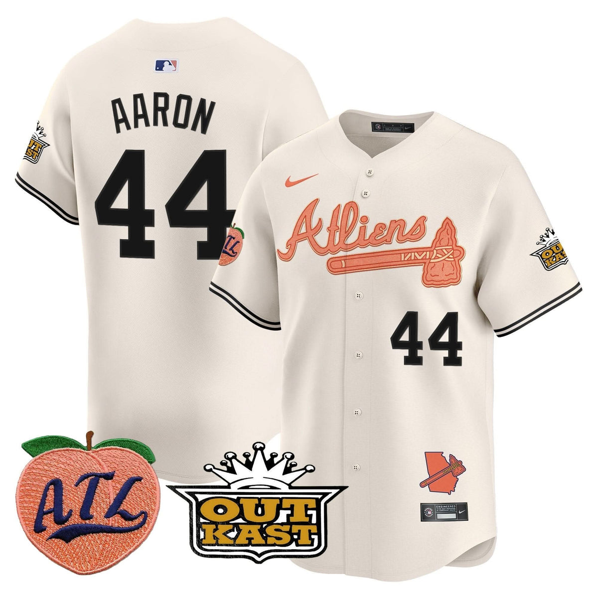 AB Atliens & Peach Vapor Premier Limited Jersey - Stitched