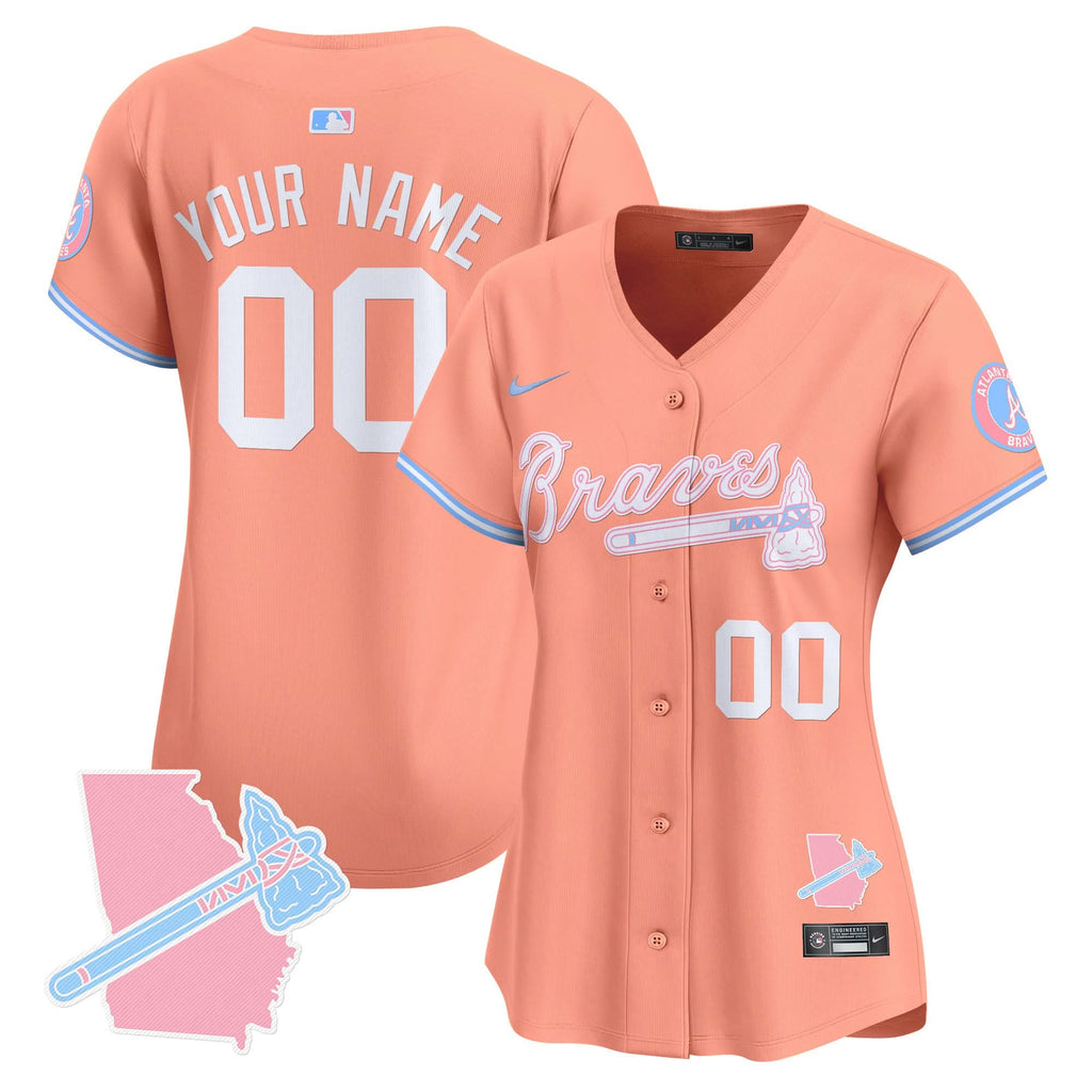 AB Bubblegum Pink Vapor Premier Limited Custom Jersey - Stitched