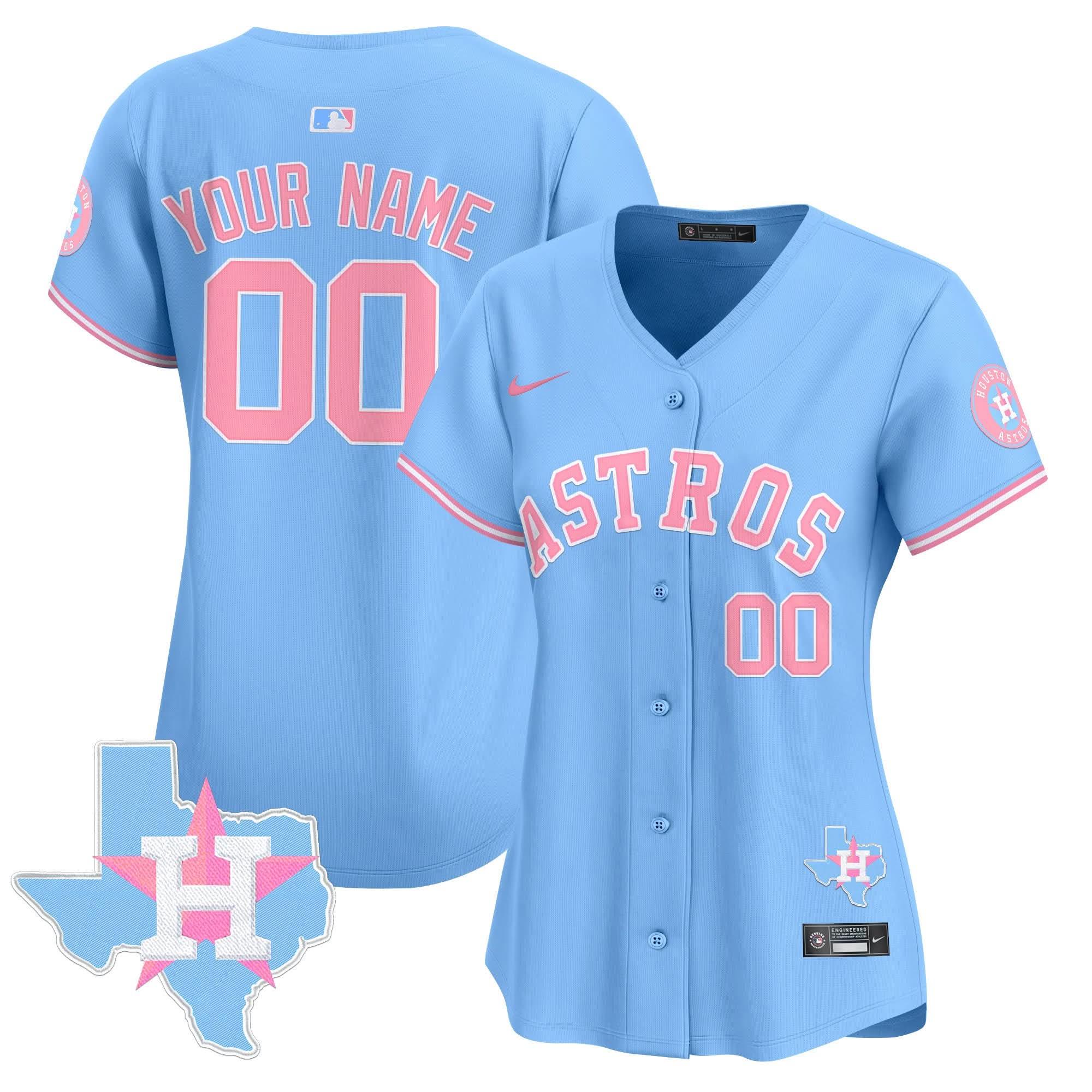 HA Bubblegum Pink Vapor Premier Limited Custom Jersey - Stitched