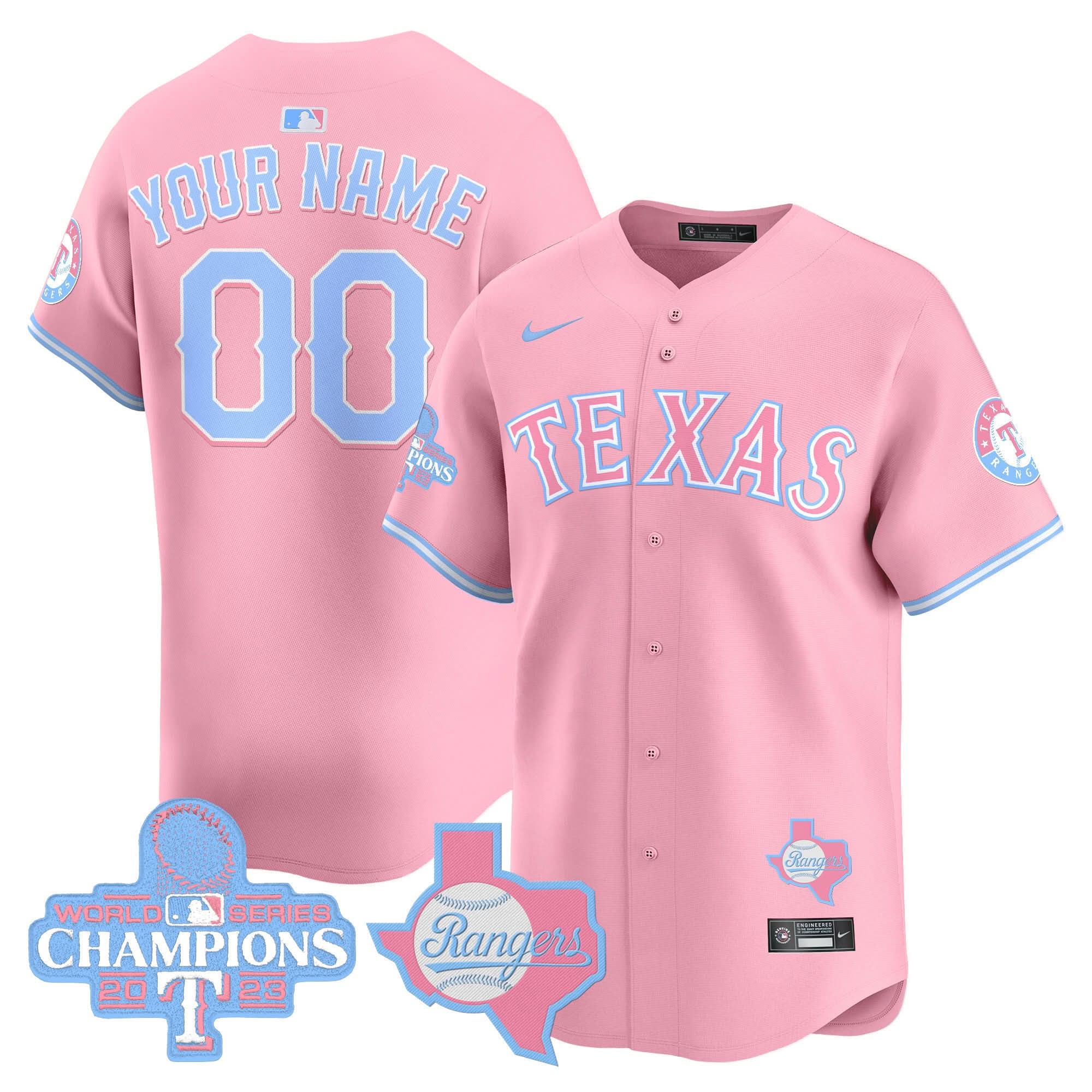 TR Bubblegum Pink Vapor Premier Limited Custom Jersey - Stitched