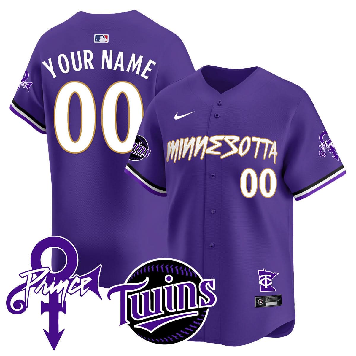 Custom  MT Prince Patch Limited Jersey N2 - Stitched