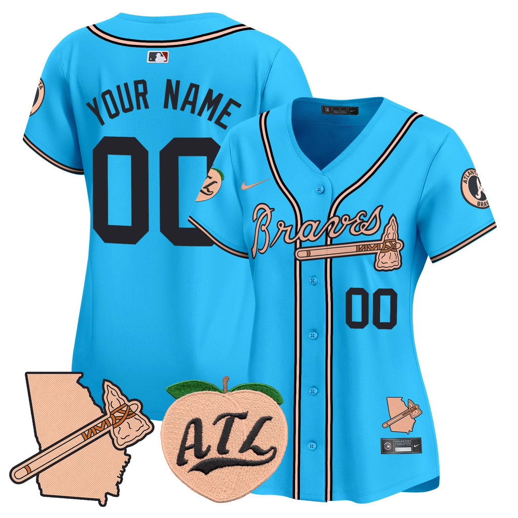 AB Peach Vapor Premier Limited Custom Jersey - Stitched