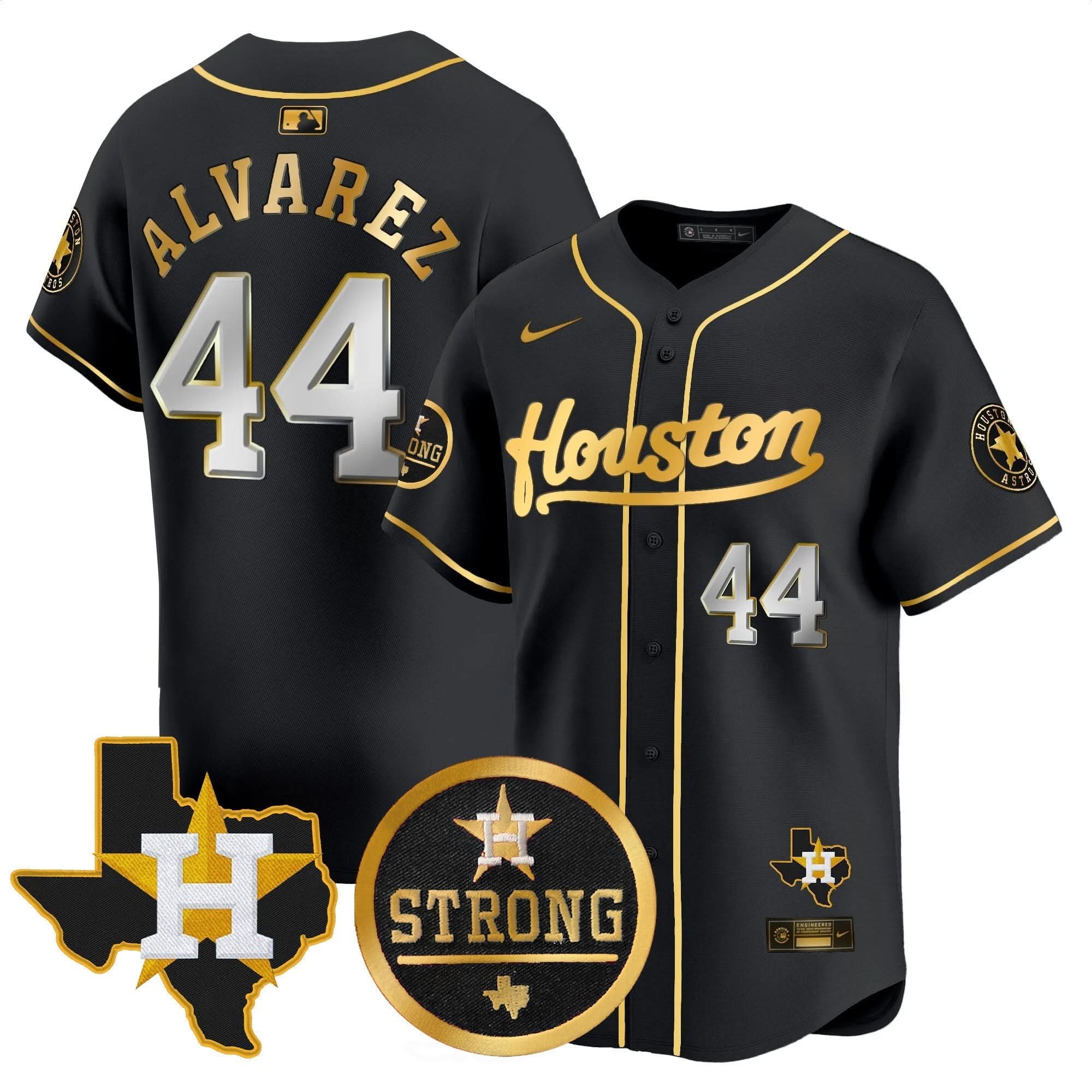 HA Houston Strong Patch Vapor Premier Limited Jersey - Stitched