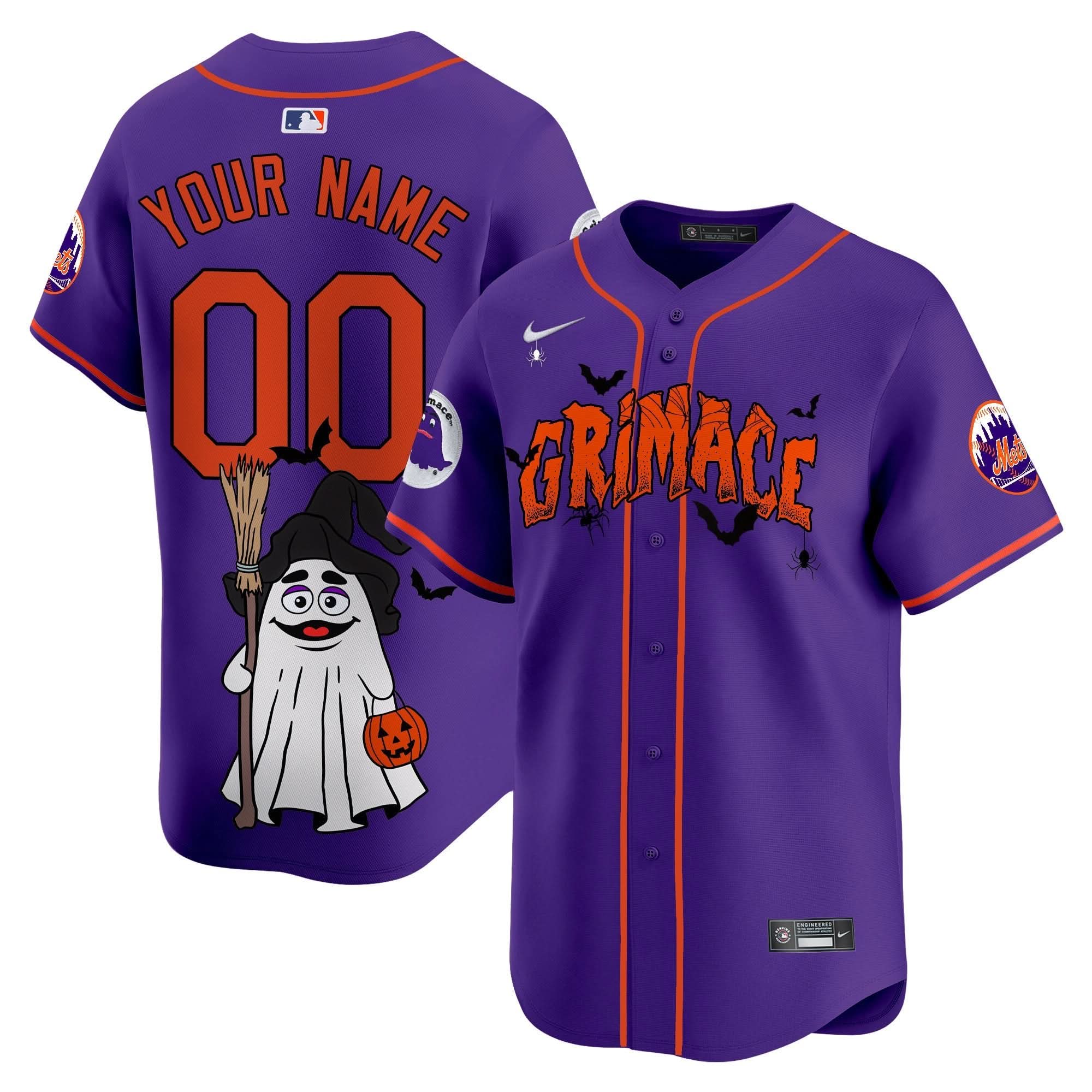 NYM Grimace Halloween Vapor Premier Limited Custom Jersey- Printed