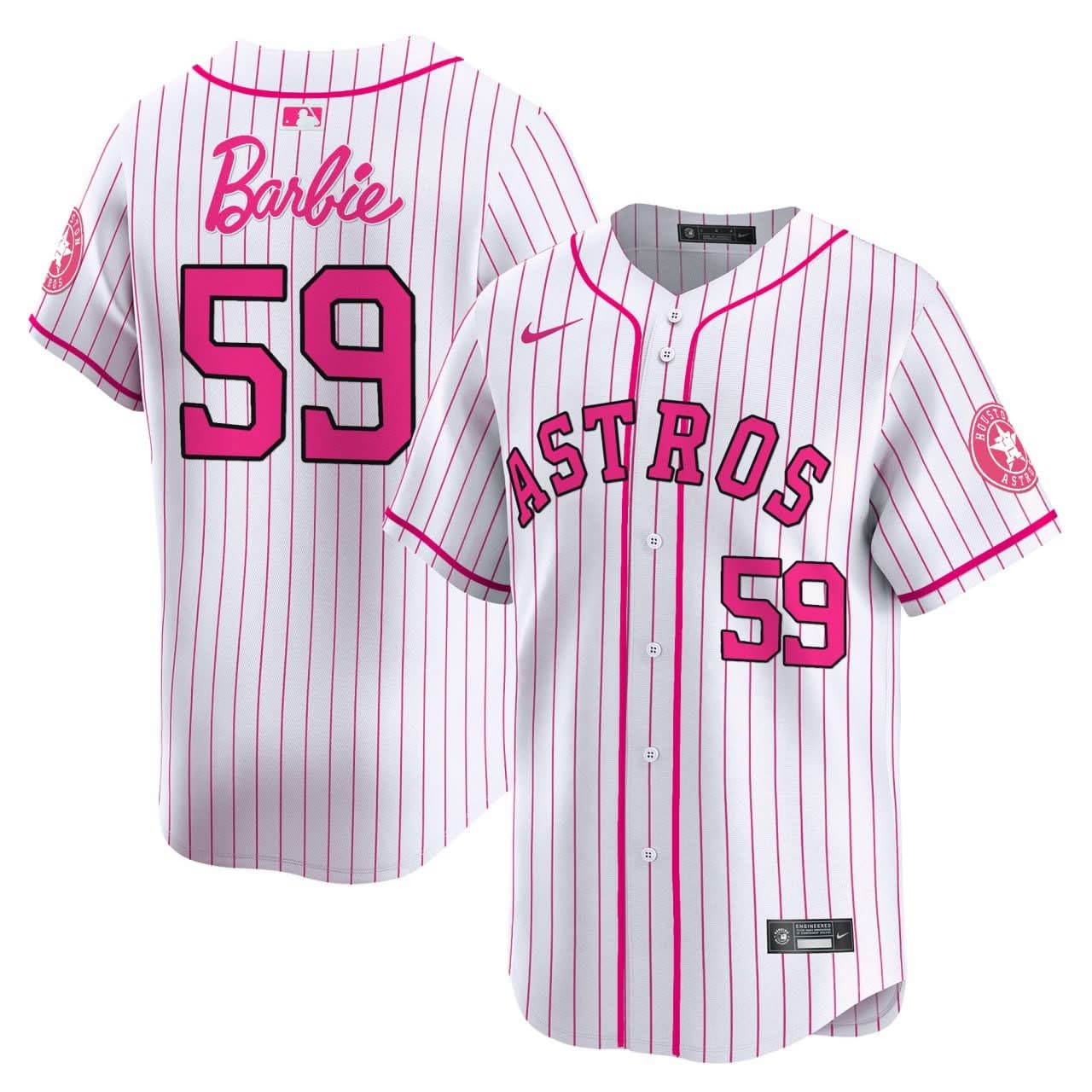 HA Barbie Pink Stripe Jersey - Stitched