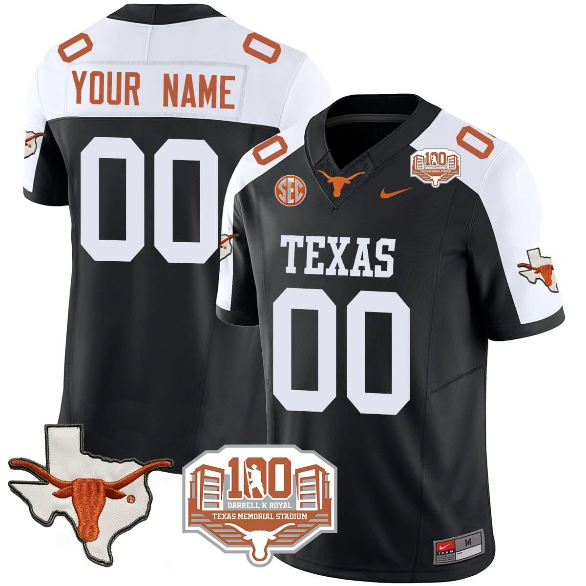 Custom TL 2024 Vapor Jersey - 100 years of Darrell K Royal