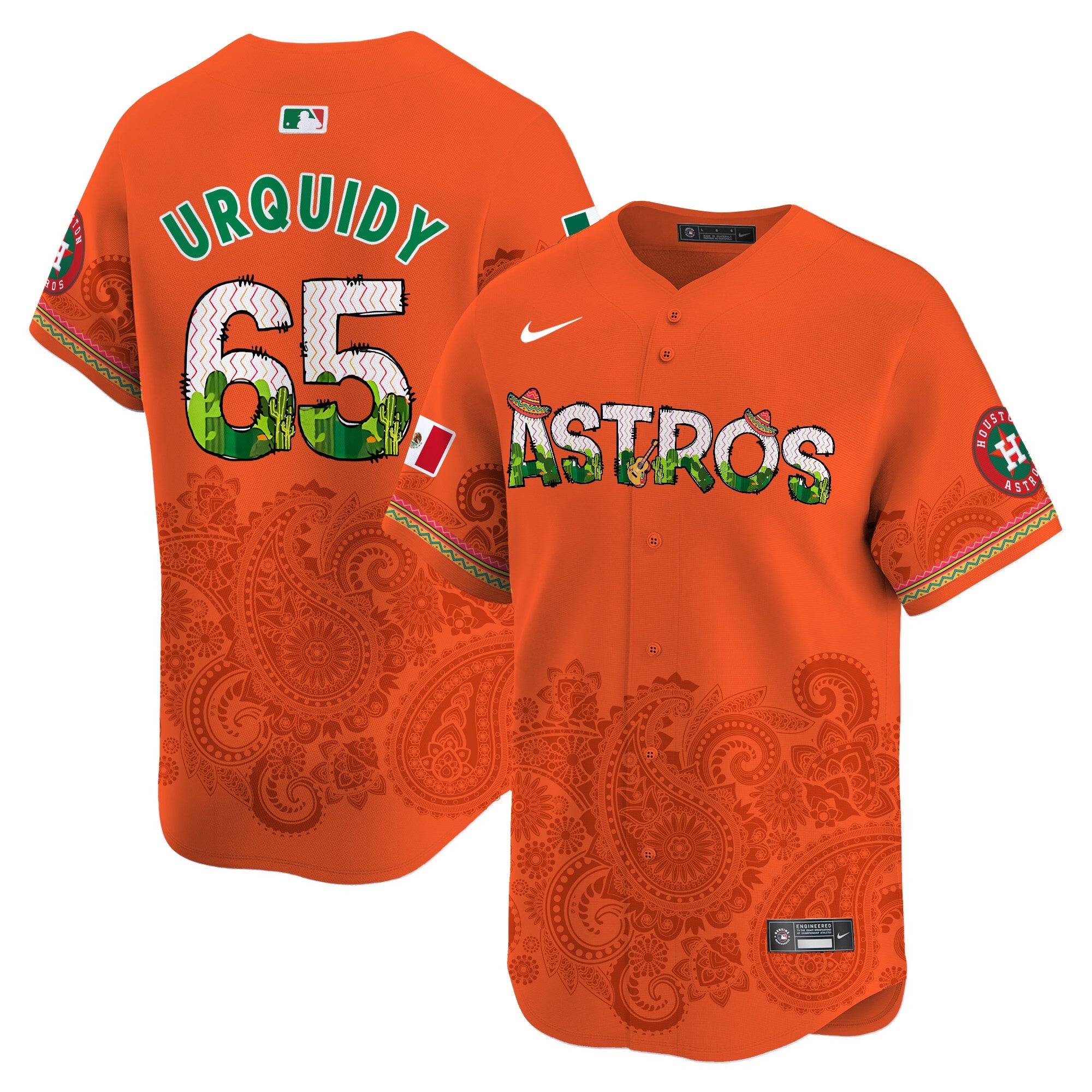 HOU Paisley Mexico Vapor Premier Limited Jersey V4 - Printed