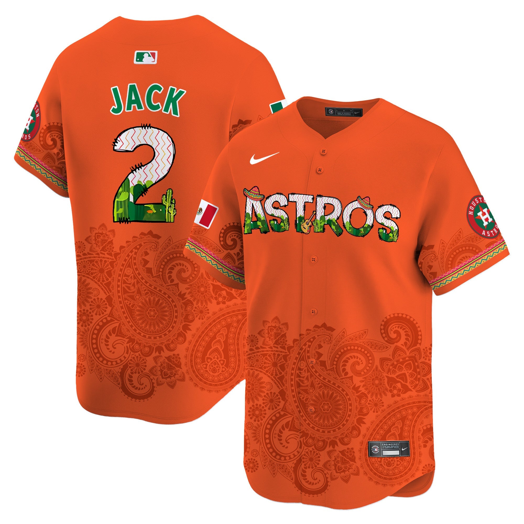 HOU Paisley Mexico Vapor Premier Limited Jersey V4 - Printed