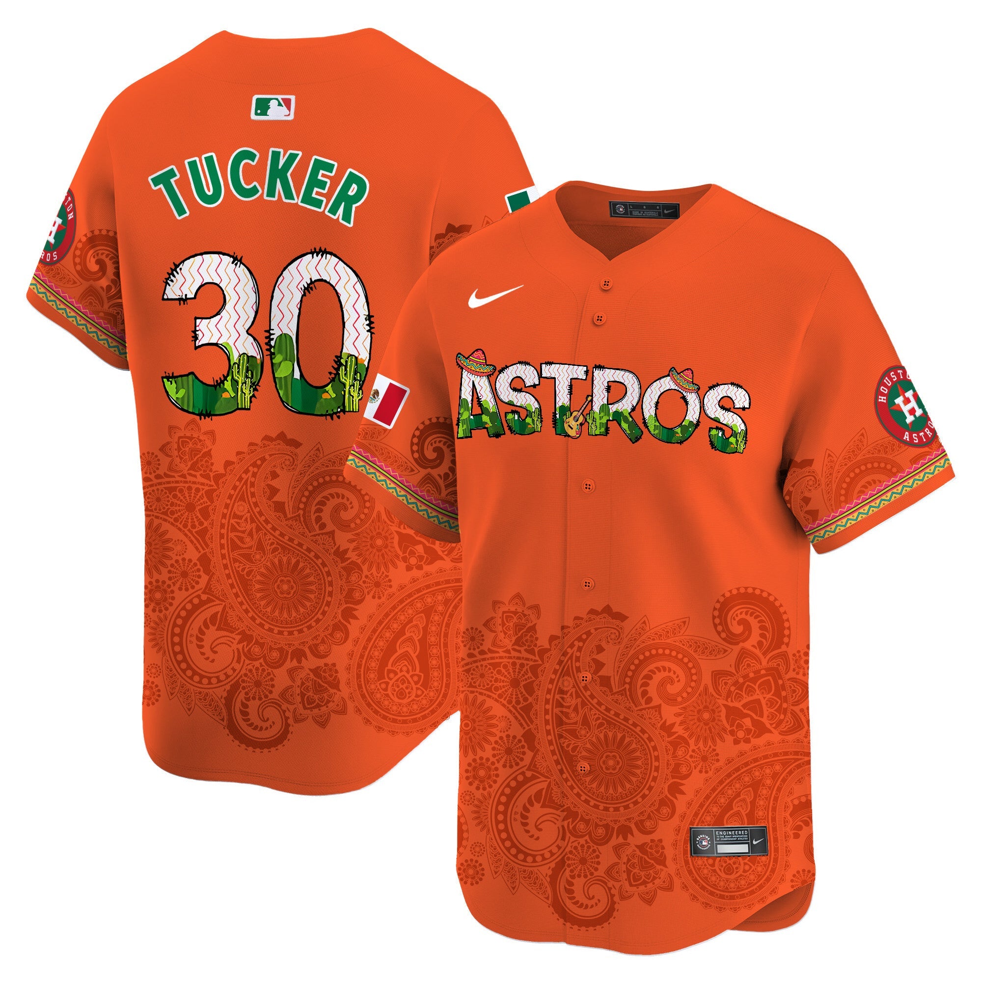 HOU Paisley Mexico Vapor Premier Limited Jersey V4 - Printed