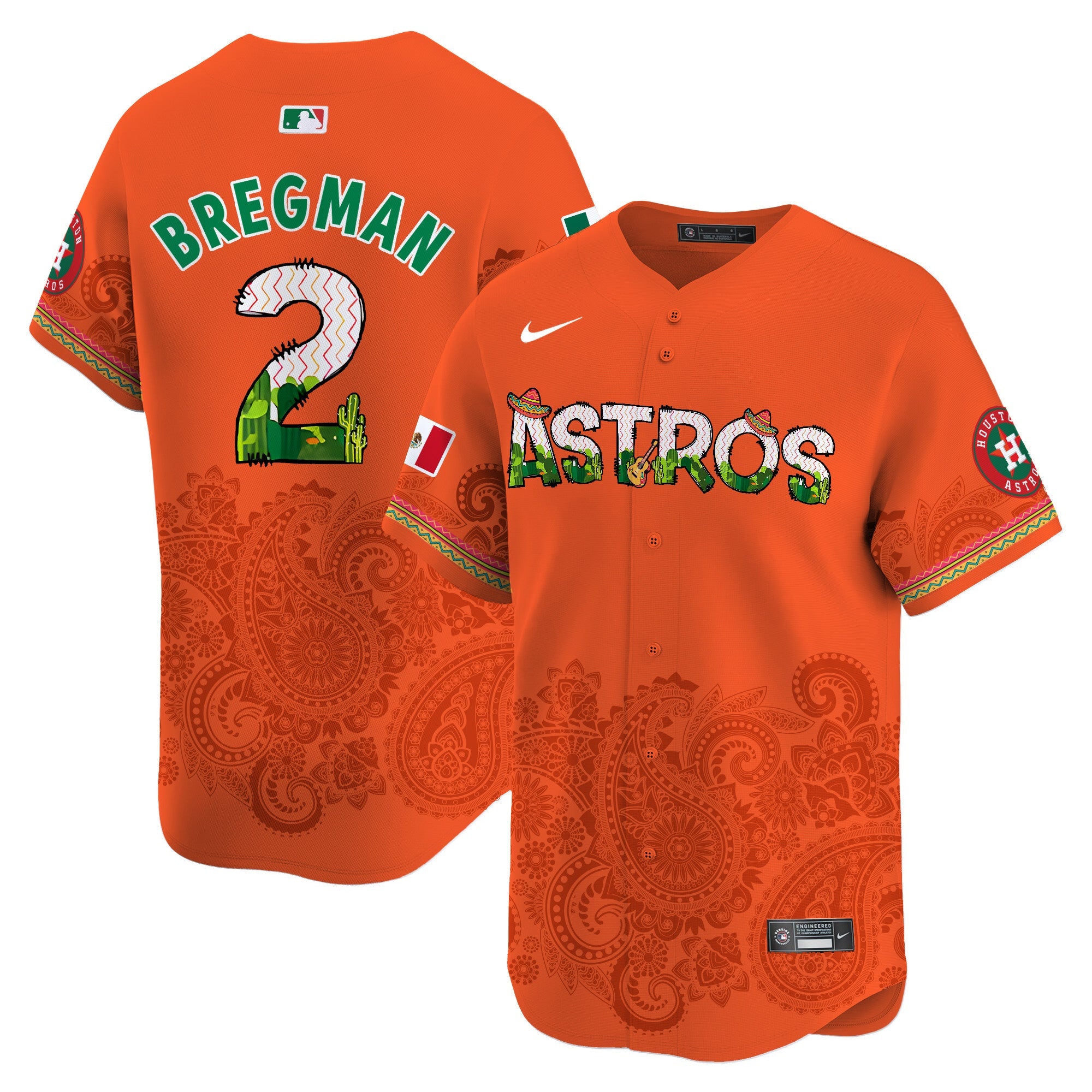 HOU Paisley Mexico Vapor Premier Limited Jersey V4 - Printed