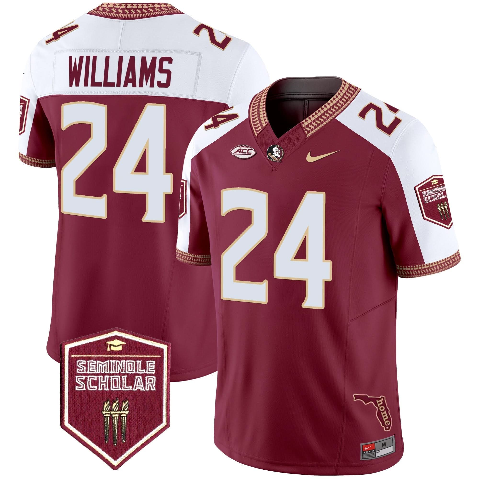 FSS 2024 Seminole Scholar Patch Vapor Limited Jersey