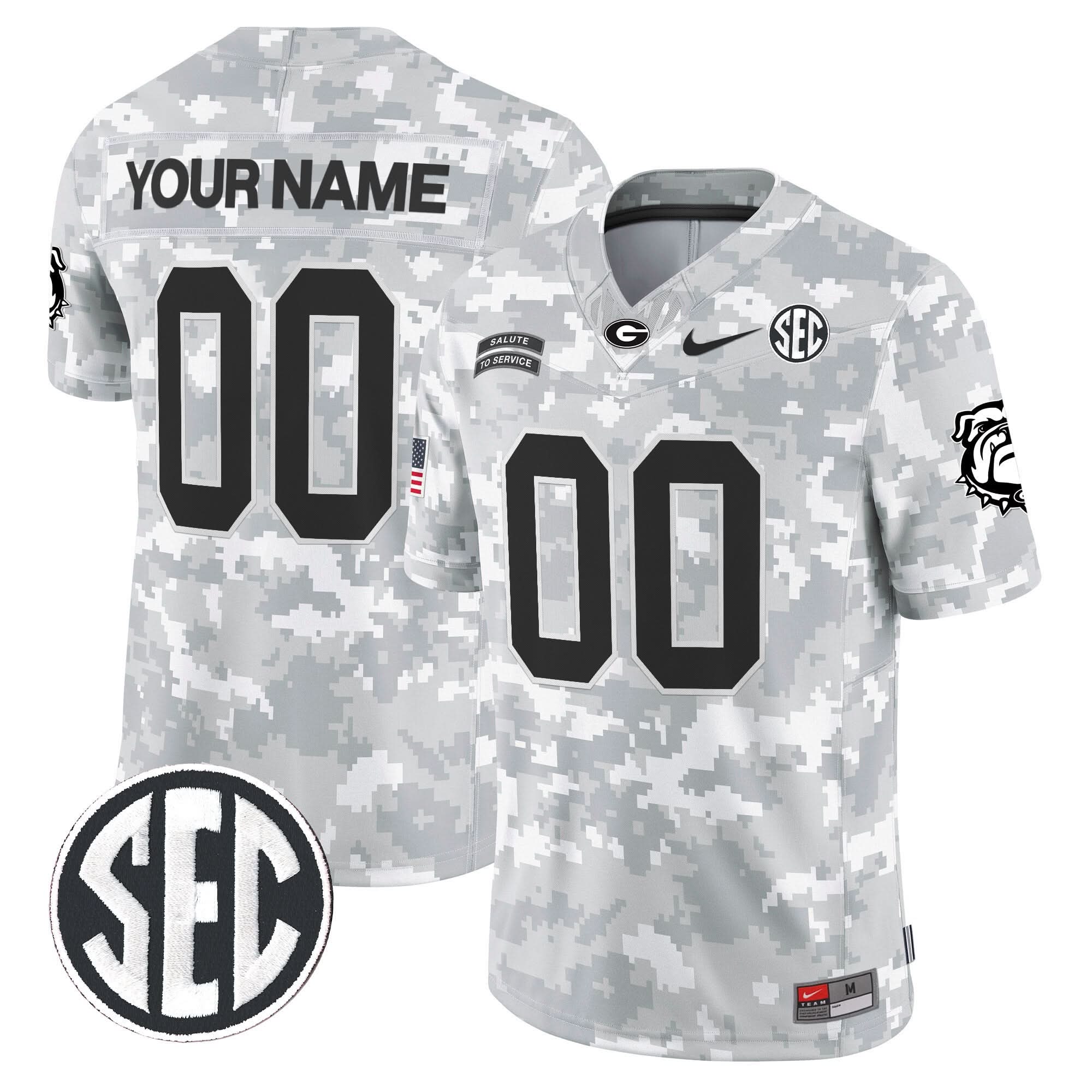 GB 2024 Salute to Service Vapor Limited Custom Jersey - Arctic Camo