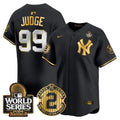 NYY Derek Jeter Patch 2024 World Series Vapor Premier Limited Jersey - Stitched