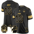 Men's Detroit Lions 2025 Michigan & 90th Season Patch Gold Vapor Limited Jersey - All Stitched