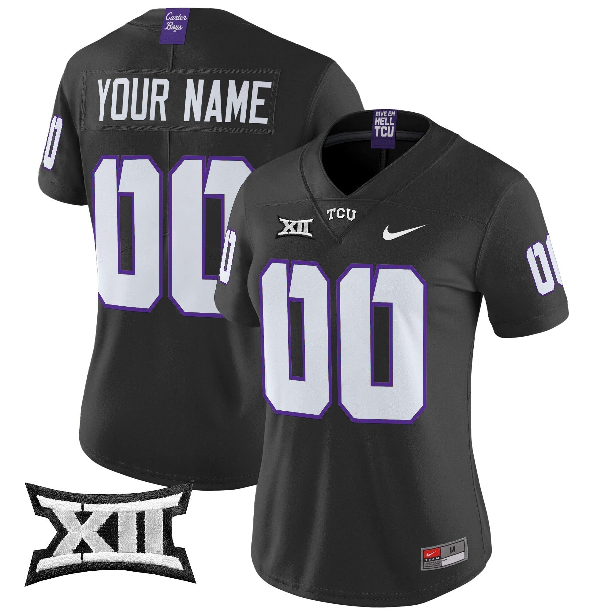 TCU Horned Frogs 2025 Vapor Limited Custom Jersey