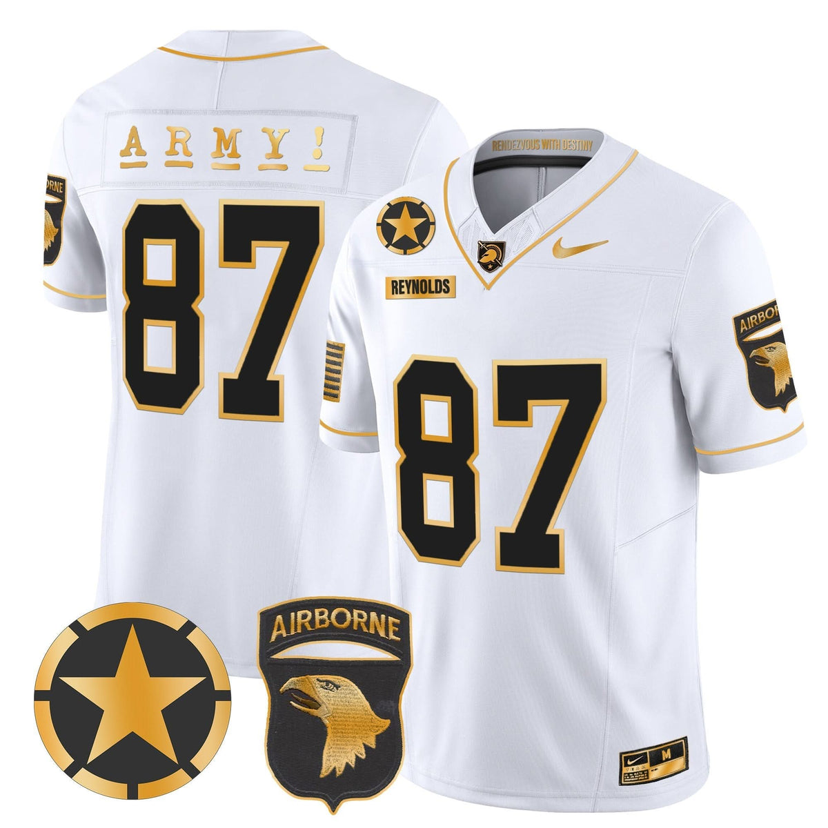 ABK 101st Airborne Division Patch 2024 Gold Vapor Limited Jersey