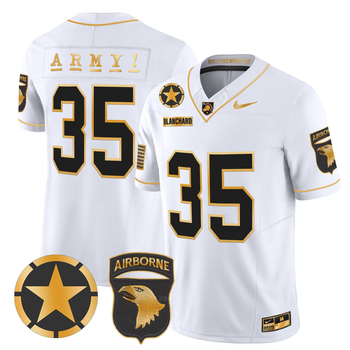 ABK 101st Airborne Division Patch 2024 Gold Vapor Limited Jersey